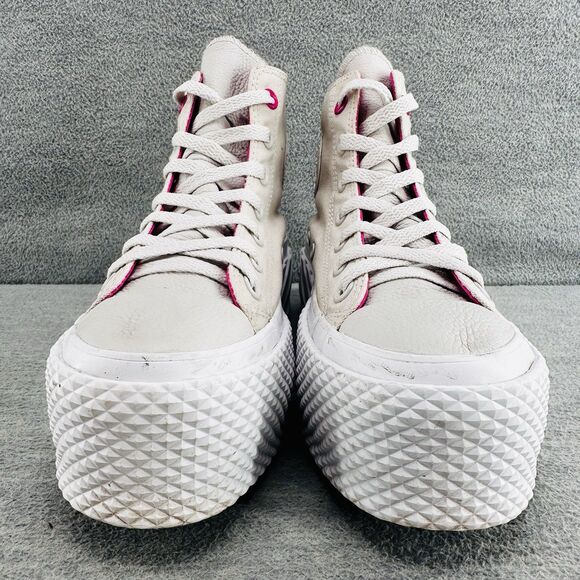CONVERSE - Women's All Star Lift 2X Platform High Desert Sand Shoes Size 8  B6 - Picture 3 of 12